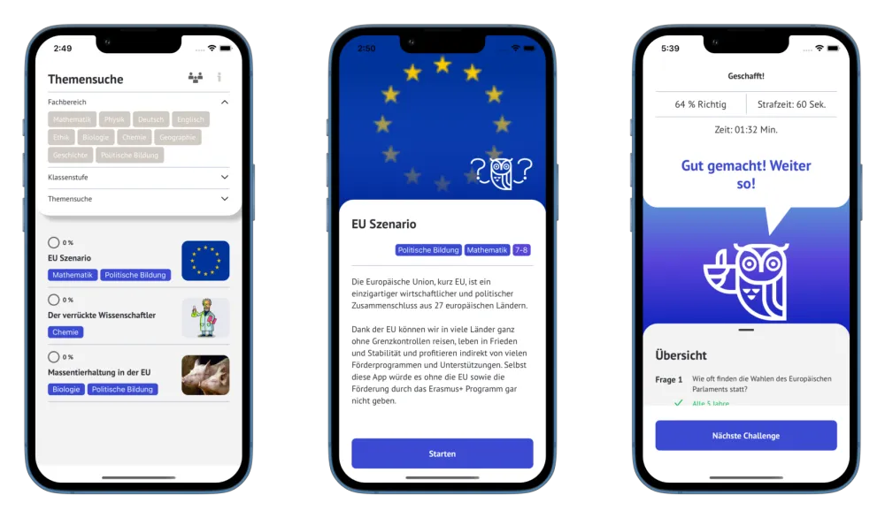 Scenario Games App Screenshots